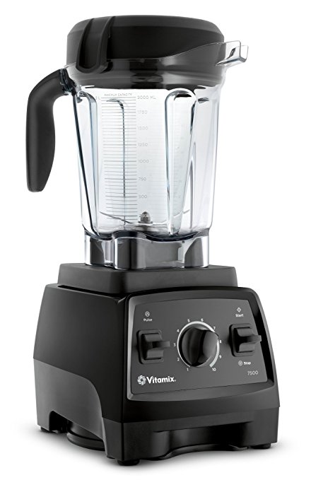 Vitamix 7500 Low-Profile Blender, Professional-Grade, Self-Cleaning 64 oz. Container, Black
