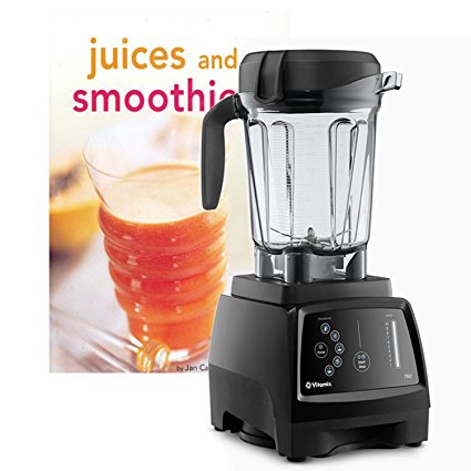 Vitamix G-Series 780 Black Home Blender with Touchscreen Control Panel and Bonus Tuttle Juices and Smoothies Cookbook