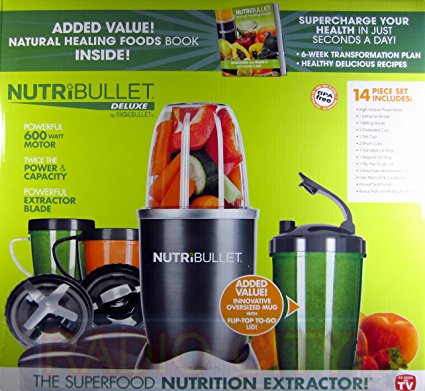 Nutribullet 14 Piece Nutrition Extractor 600W Blender Juicer NBR-1401 Nutri Bullet