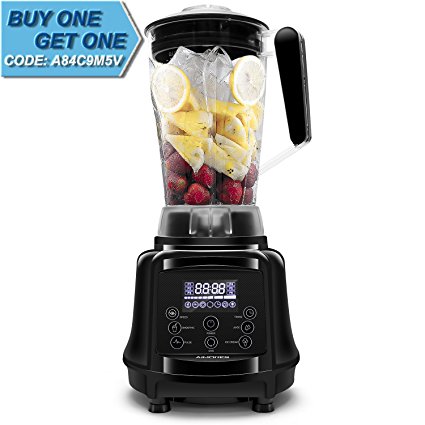 AIMORES Blender for Smoothies Heavy Duty, 75oz 3 in 1 Programmed Commercial High Speed Juice Blender(28,000RPM),Professional Blender, Auto Clean & Timing, 6 Blades, ETL/FDA Approved - (Black)