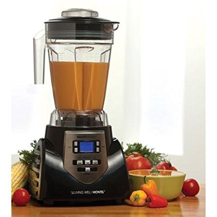 HealthMaster Elite Food Emulsifier, Fruit and Vegetable Blender by Montel Williams-Black & Stainless Steel