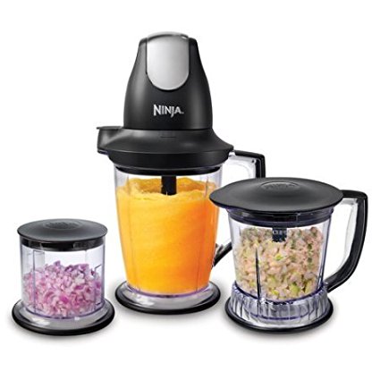 Ninja Master Prep Pro 3-Piece Processing Container Blender, Food Processor, Chopper, Grinder, or Mincer