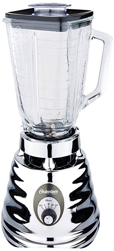 Oster 4655 blender, Retro Chrome 3 speed, 5 cup glass jar.