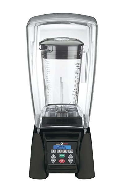 Waring Commercial MX1500XTX Reprogrammable Hi-Power Blender with Sound Enclosure and Raptor Copolyester Container, 64-Ounce