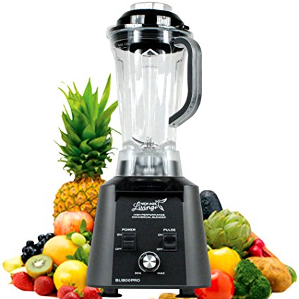 New Age Living BL1800 3.5HP PEAK Smoothie Blender - 5 Year Warranty - ETL Certified - Blends Frozen Fruits, Vegetables, Greens, even Ice - Make Pro Quality Shakes & Soups