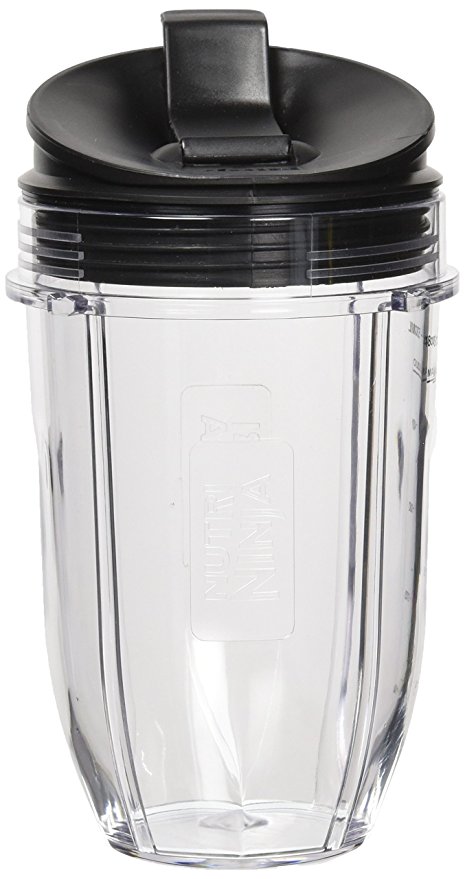 Nutri Ninja Blender Cup with Sip and Seal Lid, Auto IQ Duo, 18 oz.